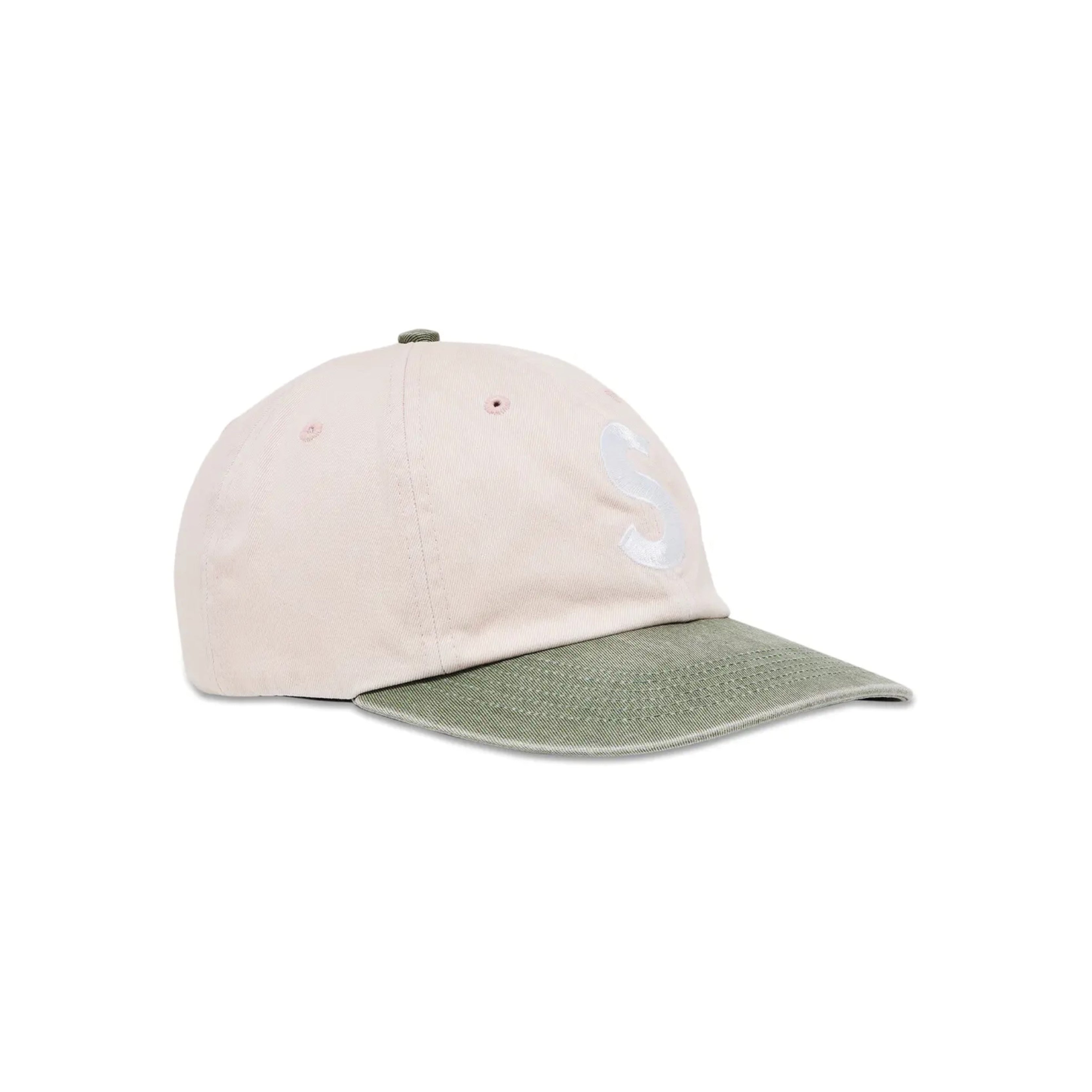 Supreme Pigment Coated 2-Tone S Logo 6-Panel Cap 'Light Pink