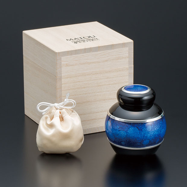 ミニ骨壷 まとう 七宝瑠璃 青 | ソウルジュエリー 公式ブランドサイト