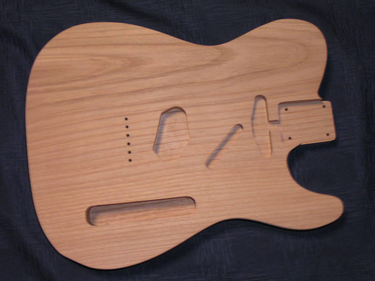 カナダ産アッシュ材 エレキギター テレキャスター ボディ アッシュ①