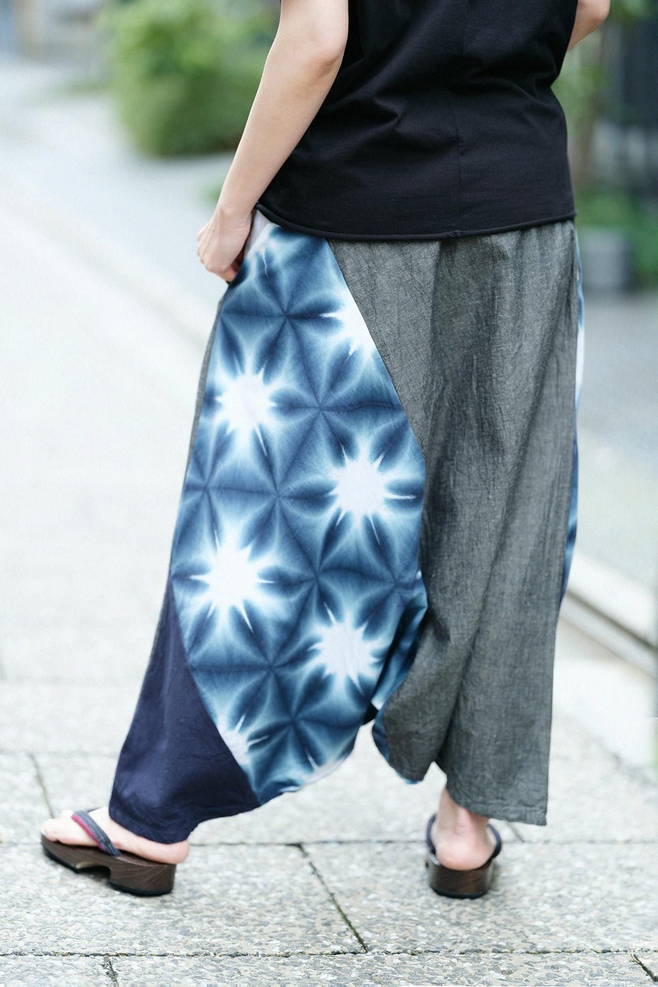 net限定】たばた絞り 伊勢木綿 20/20 麻混 富士（ふじ）／雪花（せっか）