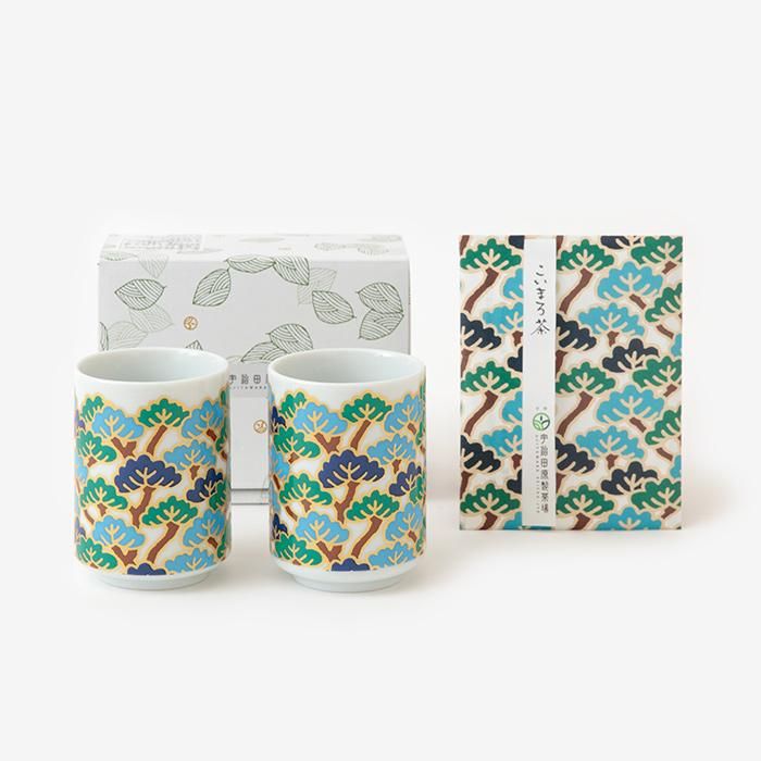 湯呑み2客セット／菊づくし