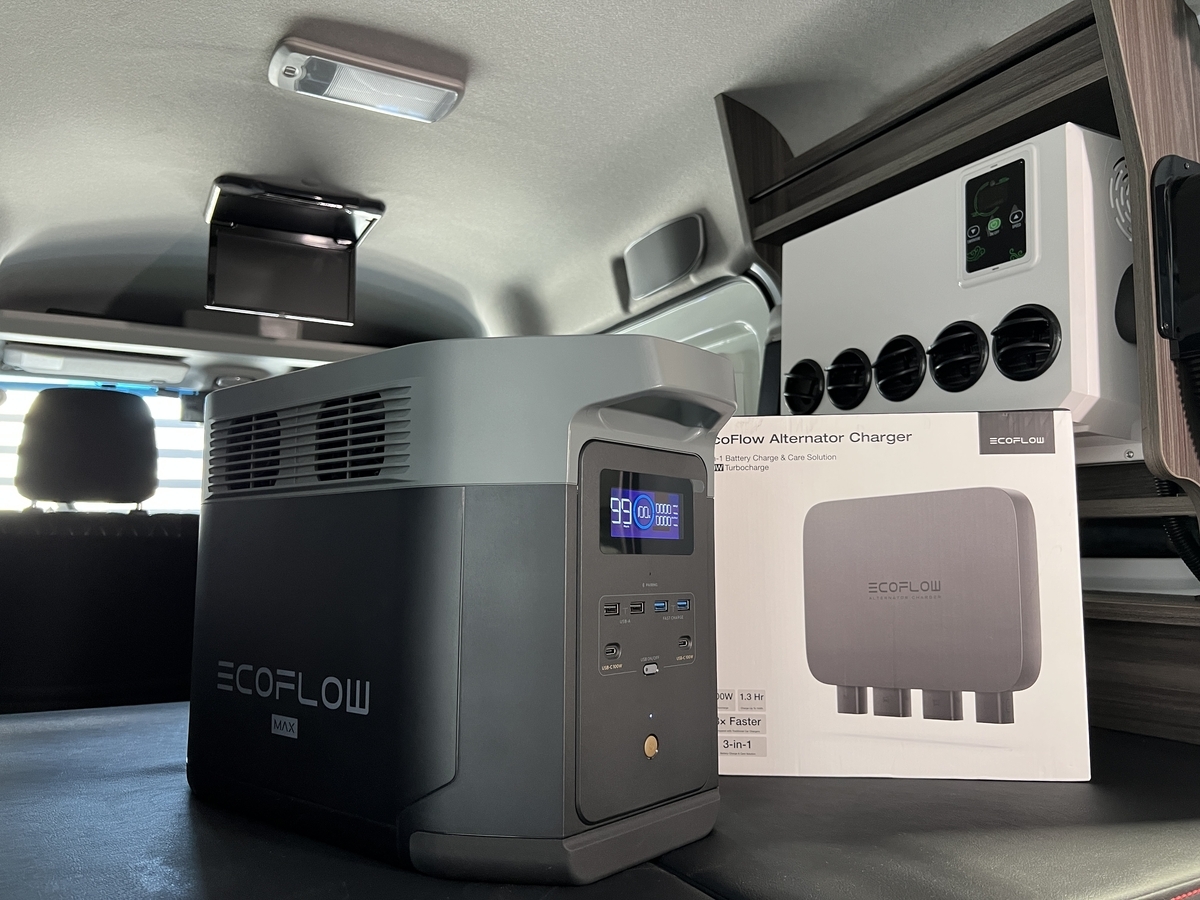 車中泊カスタムに革命！EcoFlowポータブル電源が急速で走行充電可能に