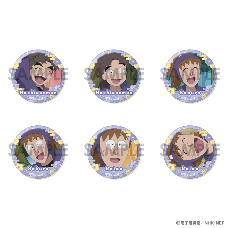 忍たま乱太郎 先輩後輩の段 スクエア缶バッジセット 2016年 忍たま乱