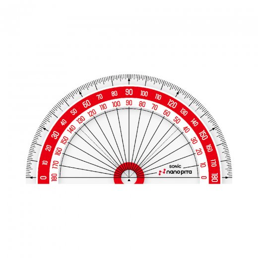 ナノピタ 分度器 9cm リバーシブル | ソニック | 文具・事務用品