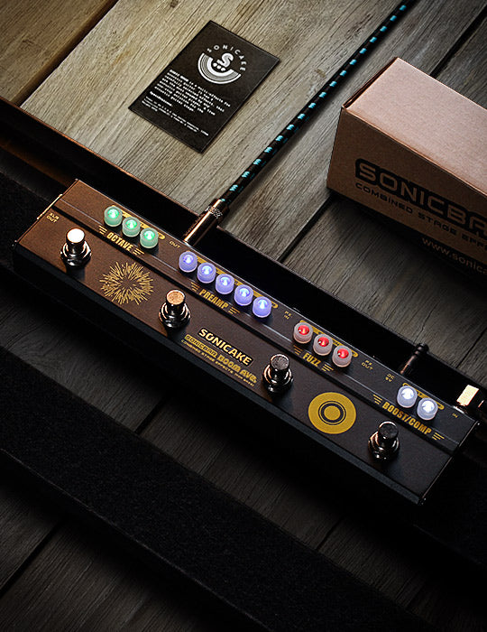Sonicake Sonic Wood Acoustic Guitar Multi Effects Pedal Preamp DI Box