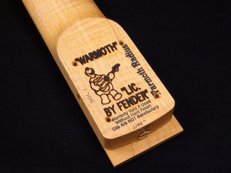 WARMOTH ST Style Neck / Flame Maple on Ebony 22F Medium Scale Nut