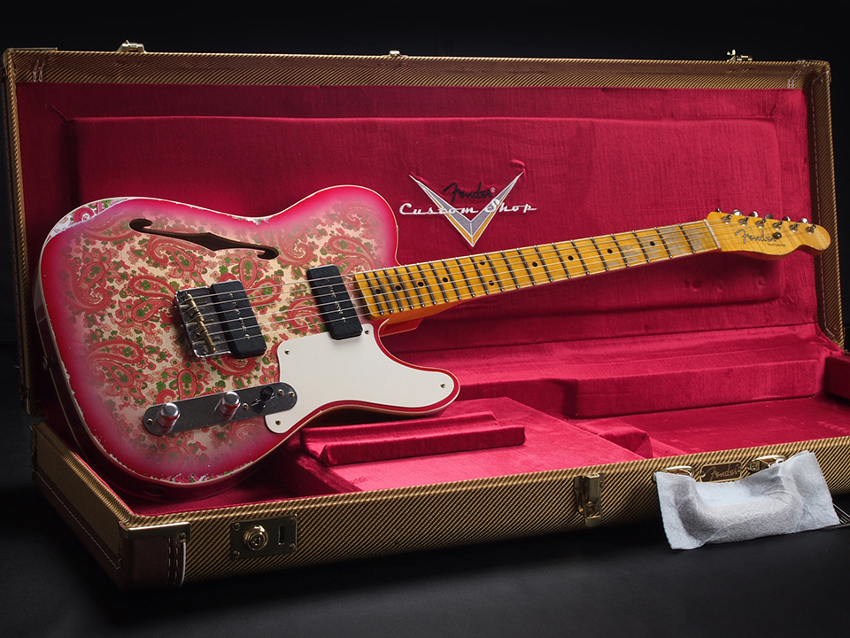 ピンクペイズリーレリック仕様 シンラインP90テレキャスター Showman