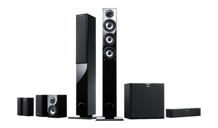 オーディオシステム一式]SONY STR-DH710+スピーカー5台 オーディオ