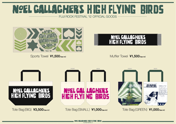 フジロックで販売予定のNoel Gallagher's High Flyng Birds