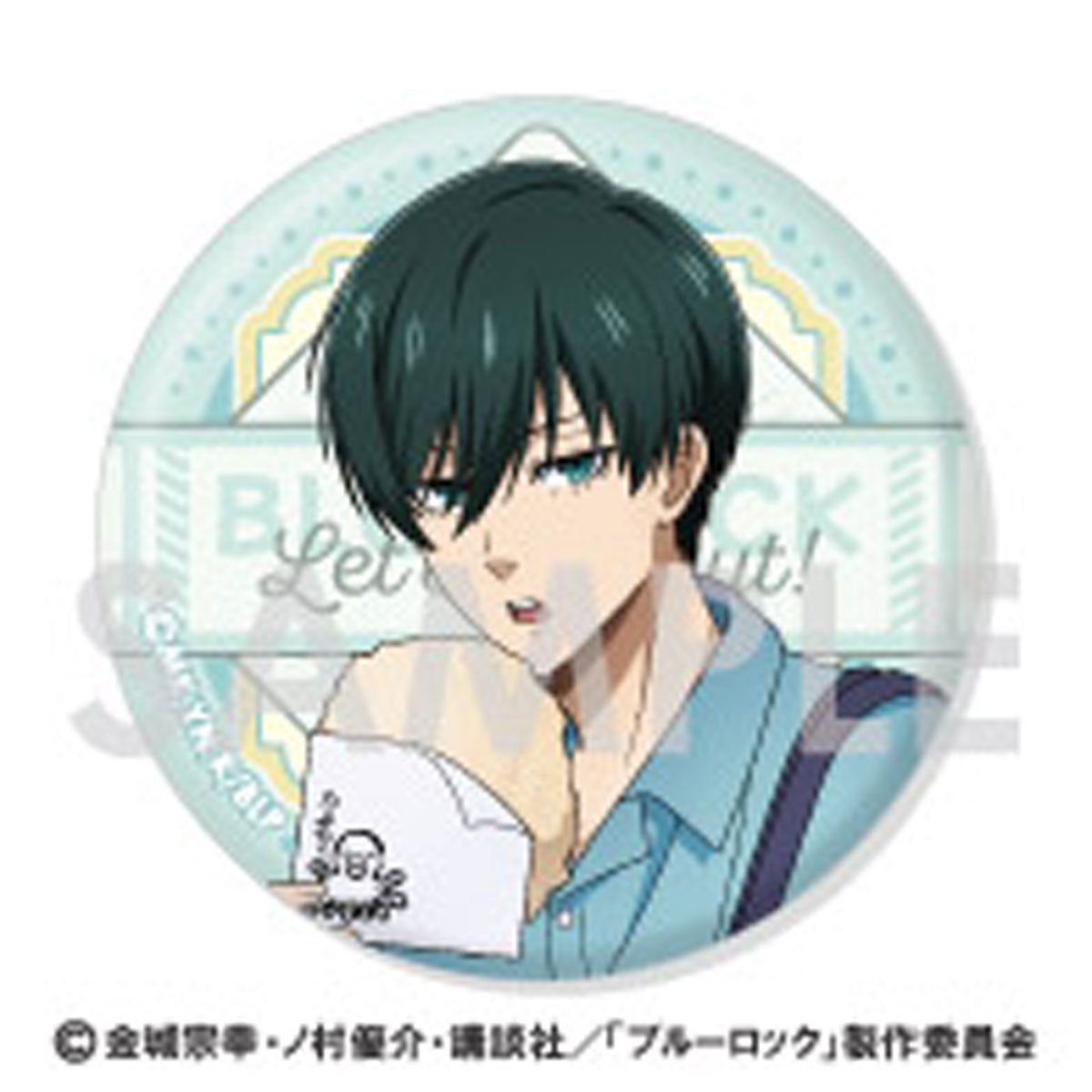 ブルーロック ブルロLET'S GO OUT 缶バッジ 潔世一74点 ブルーロック