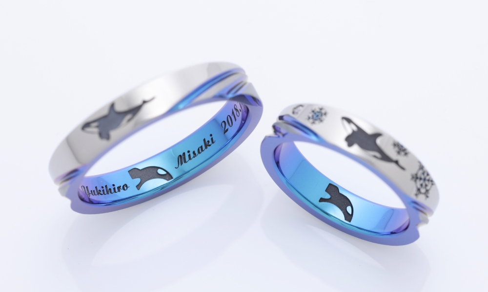 オリジナル刻印特集】シャチ、クジラ、イルカ編 | 結婚指輪・婚約指輪