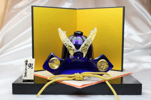 宙吹き 青兜 | 薩摩切子のことなら薩摩びーどろ工芸