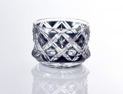 黒切子 16.5プレート | 薩摩切子のことなら薩摩びーどろ工芸