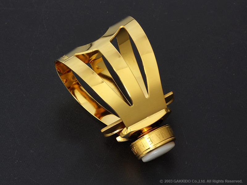 良品】テナーサックス用 メタルマウスピース ゴールド リガチャー 83g