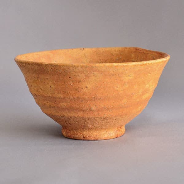 那波鳳翔 作 播州相生焼 黄伊羅保茶碗 of 茶の湯 墨東清友館 茶道具