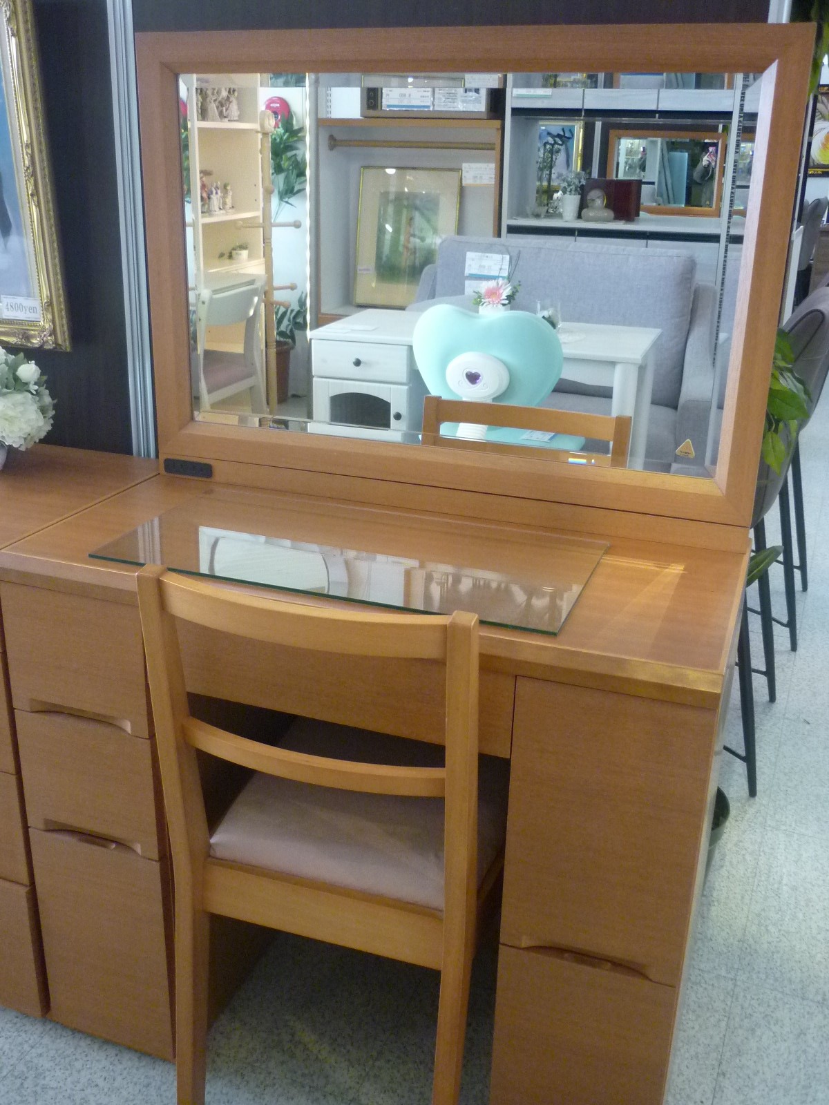 府中家具 高級天然木 ドレッサー