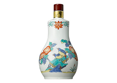 響21年 有田焼 色絵花鳥文茶筅形瓶 2004 サントリー - お酒買取