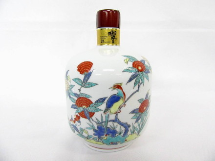 響21年 有田焼 色絵花鳥文瓶 2005 サントリー - お酒買取専門店