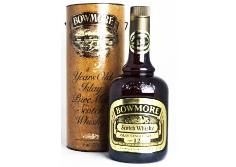 ボウモア12年 ウイスキー旧ボトル 旧ラベル 蒸留所ラベル ボウモア