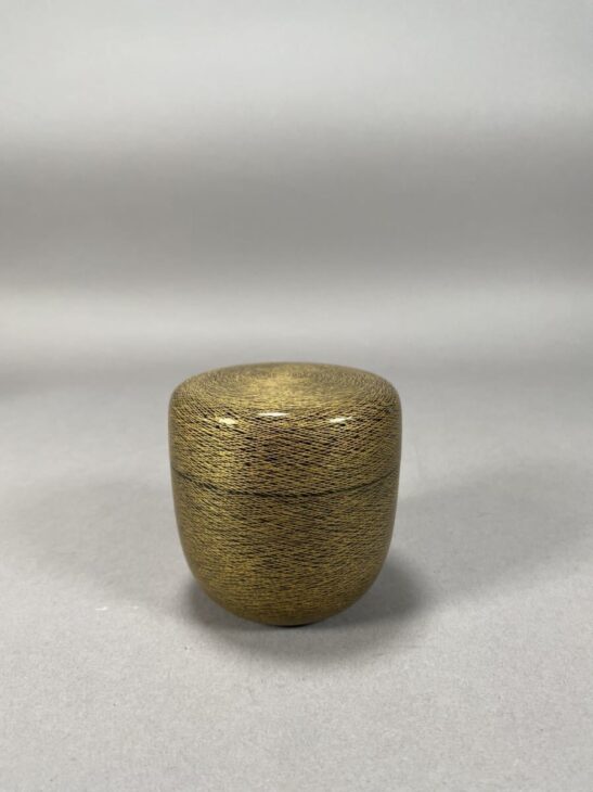 送料込【逢絢亭】茶道具 大棗 輪島塗 沈金彫り 表千家流書付 前志芸男