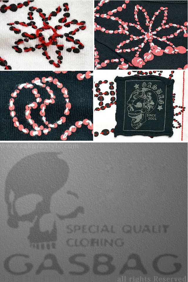 スカルハンドステッチタンクトップ GAS BAG キッズ ガスバッグ 子供服