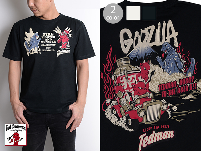 TEDMAN×GODZILLAコラボ半袖Tシャツ◇TEDMAN/テッドマン｜半袖トップス