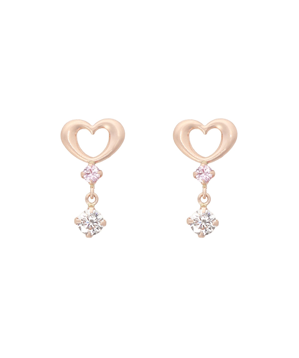 K10PG ハートピアス(FREE K10PG): Samantha Tiaraサマンサタバサ公式