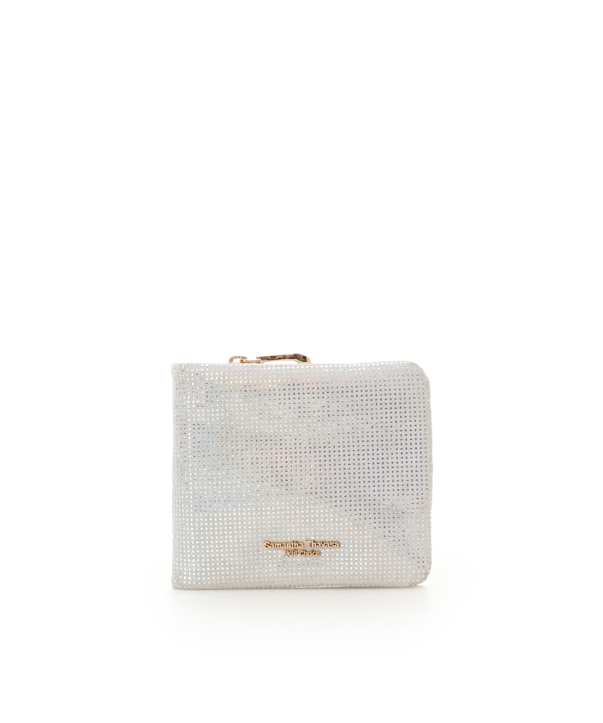 オーロラカラーピッグレザー 二つ折り財布(FREE ホワイト): Samantha