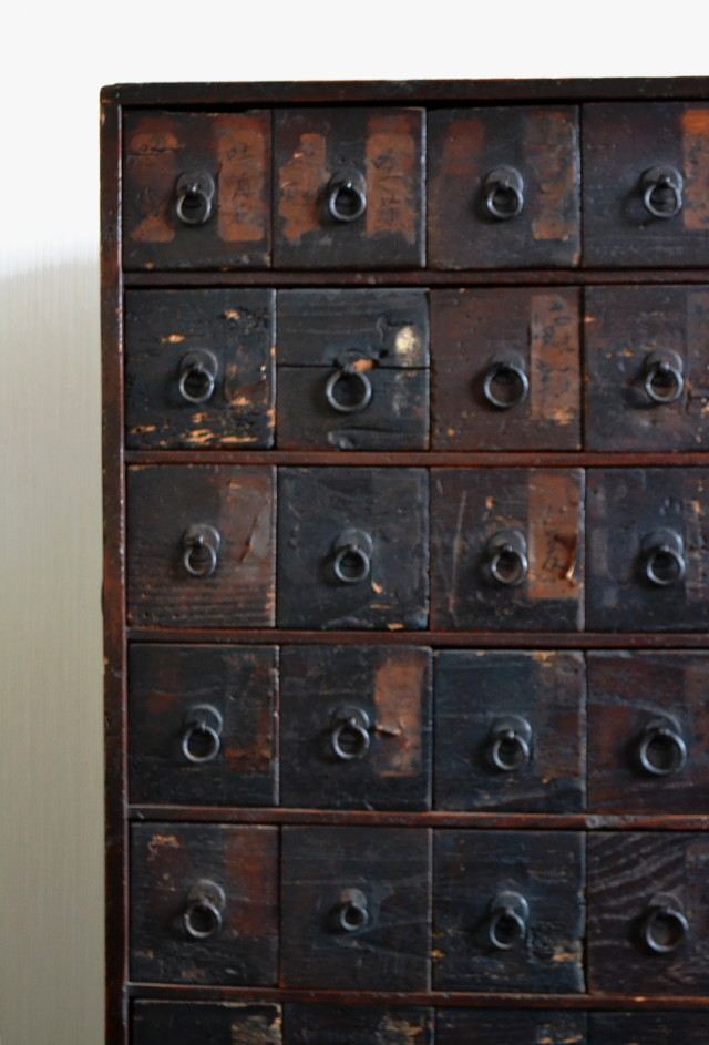 薬箪家具 古道具 民藝 侘寂 骨董 富山薬箪笥 古美術Antique Sam's