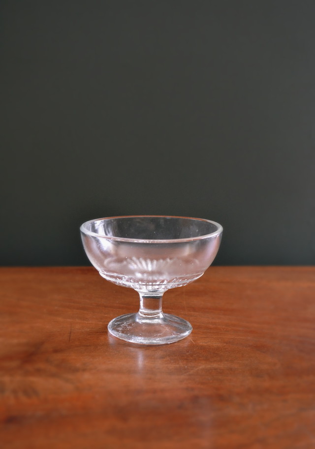 アンティーク 大正期頃 アイスクリームコップ 氷コップ 乳白ガラス