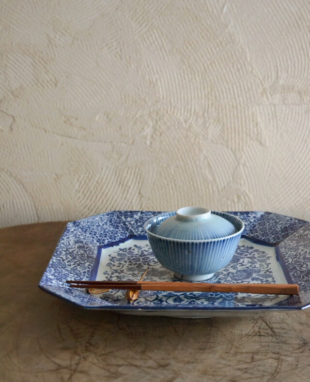 中皿 5枚 染付 獅子 古染付 窯傷 美品 中皿 5枚 染付 獅子 古染付 窯傷