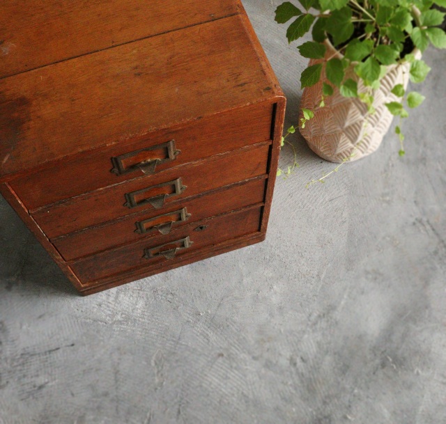 レターケース 小引出し箱 古道具 インテリア 仕切り箪笥 小箱Antique