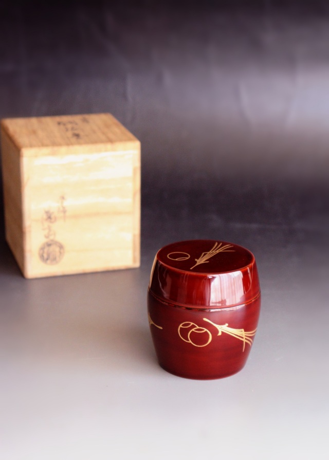 S480棗『七五桐蒔絵棗』『春峰作』『茶入』共箱茶道具