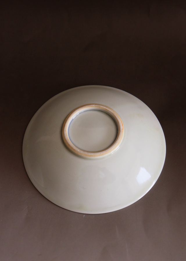 染付手書き花図16cm皿 5枚組 取り皿 盛皿 中皿 プレートAntique