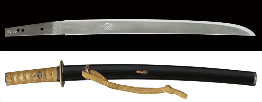 名品五七桐紋 金象嵌縁雷 銀盃、在銘有