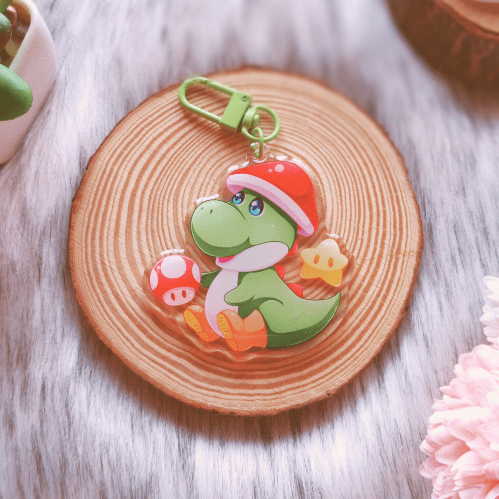 Yoshi Keychain – Sana20
