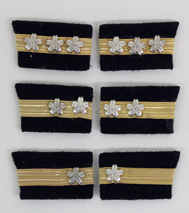 大日本帝国海軍 少尉 階級章 日本軍 肩章 ○帝国海軍少尉肩章（大