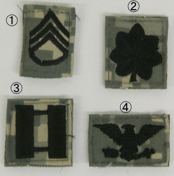 S＆Graf / 【1167】US. 帽子用階級章[ACU迷彩]