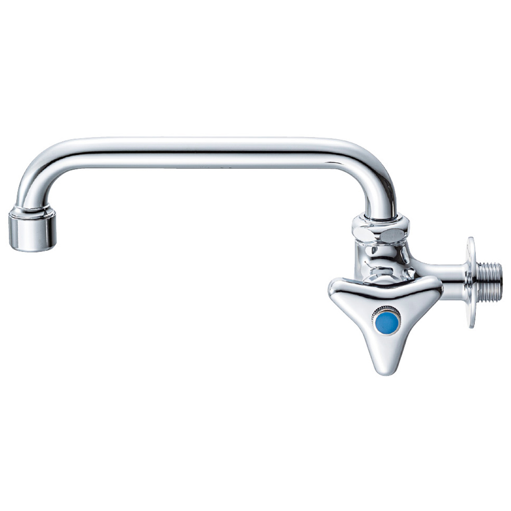 泡沫横形自在水栓（固定コマ仕様）［共用形］ | 商品のご案内 | SANEI