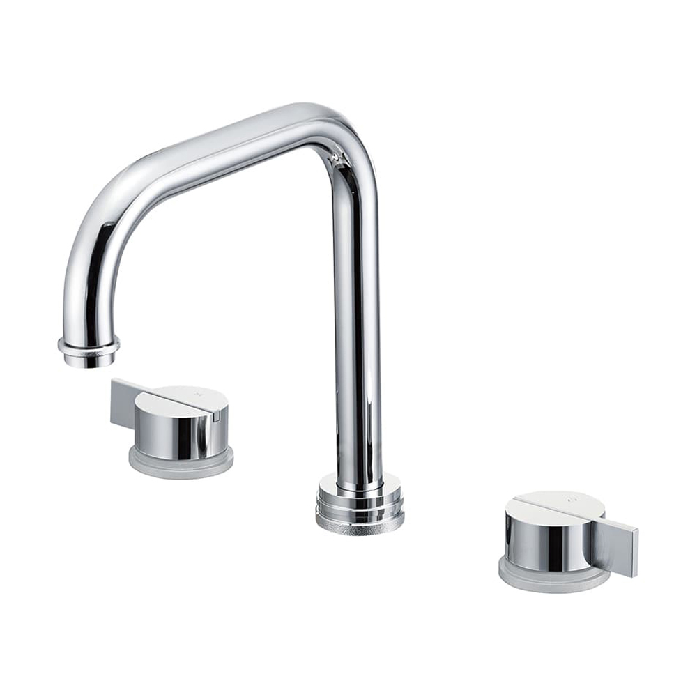 ツーバルブ洗面混合栓［共用形］ | 商品のご案内 | SANEI｜デザイン性