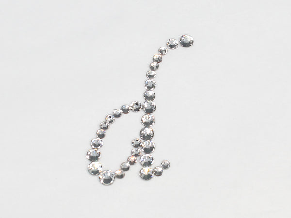 アルファベット[d] 小文字 筆記体デコシート(Hotfix) クリスタル- 2