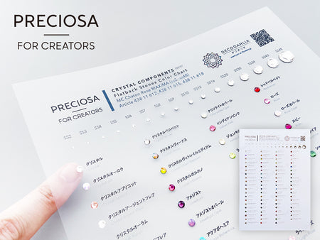 スワロフスキーチャトン アクアマリン-#1028 4-ラインストーン
