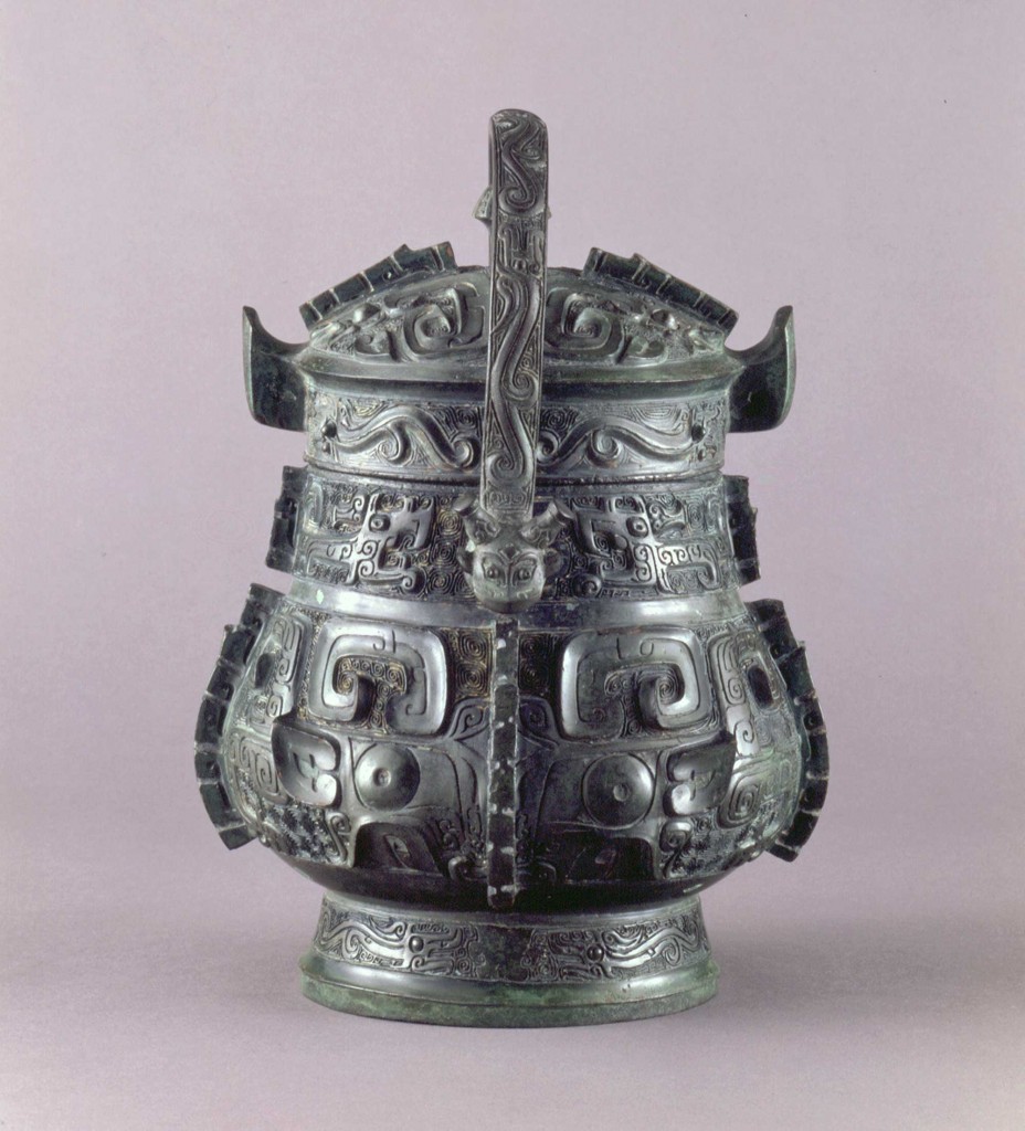 古銅 饕餮紋 双耳 円形 瓶掛(K-LC698) 古銅 饕餮紋 双耳 円形 瓶掛(K