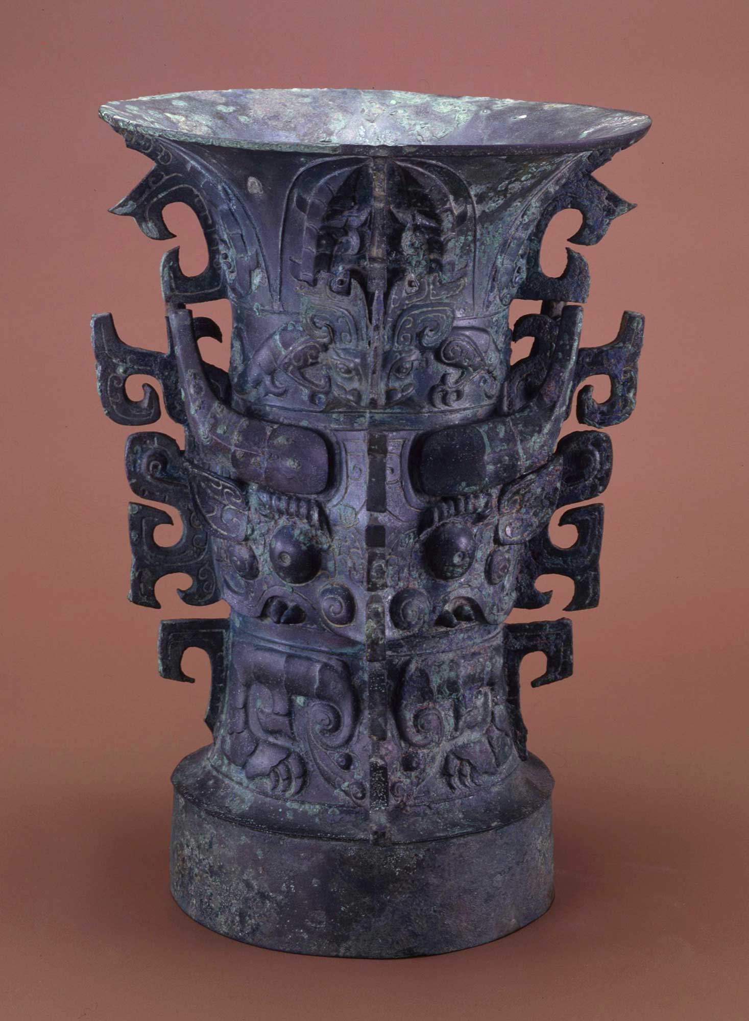 青銅器獣面文方鼎レプリカNO.182