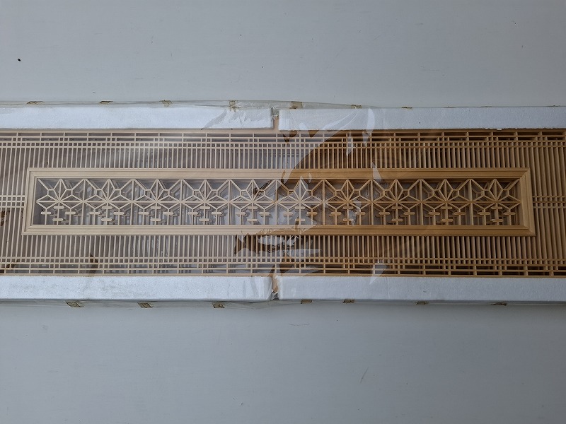 組子欄間］2：長 6尺寸 巾 1尺 厚 6分 （1.8m×303mm×15㎜） 商品詳細