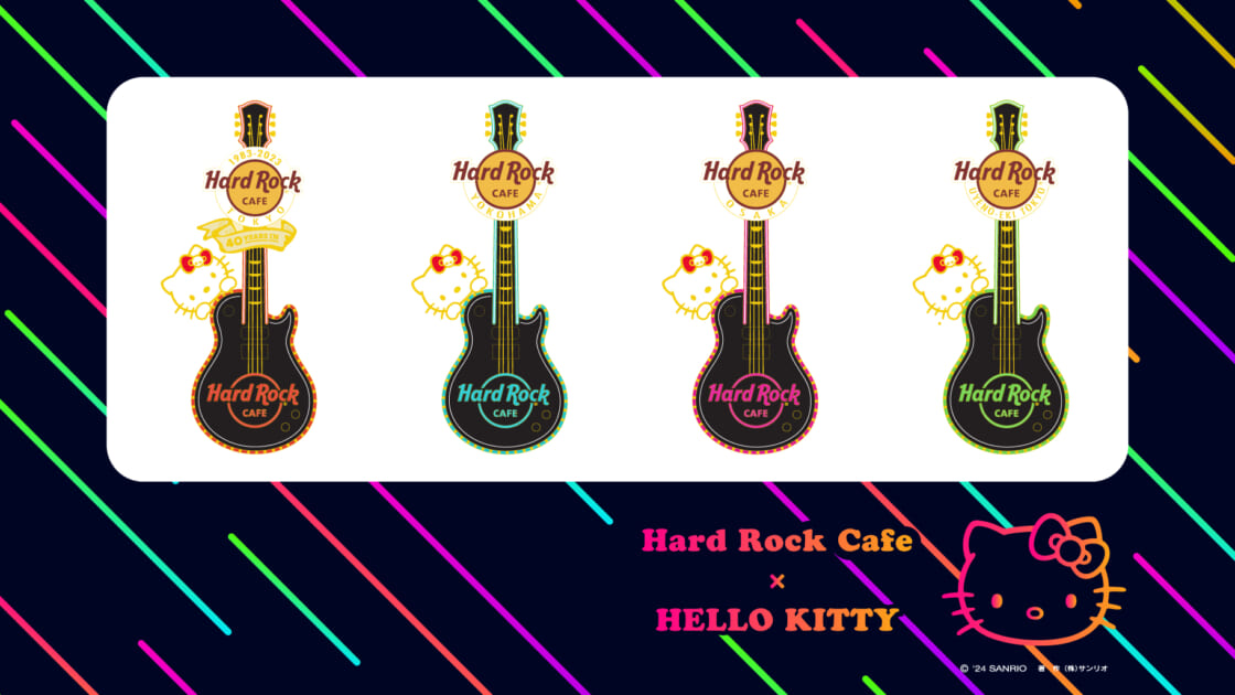 ハードロックカフェにハローキティのコラボピンバッジが登場♪｜サンリオ