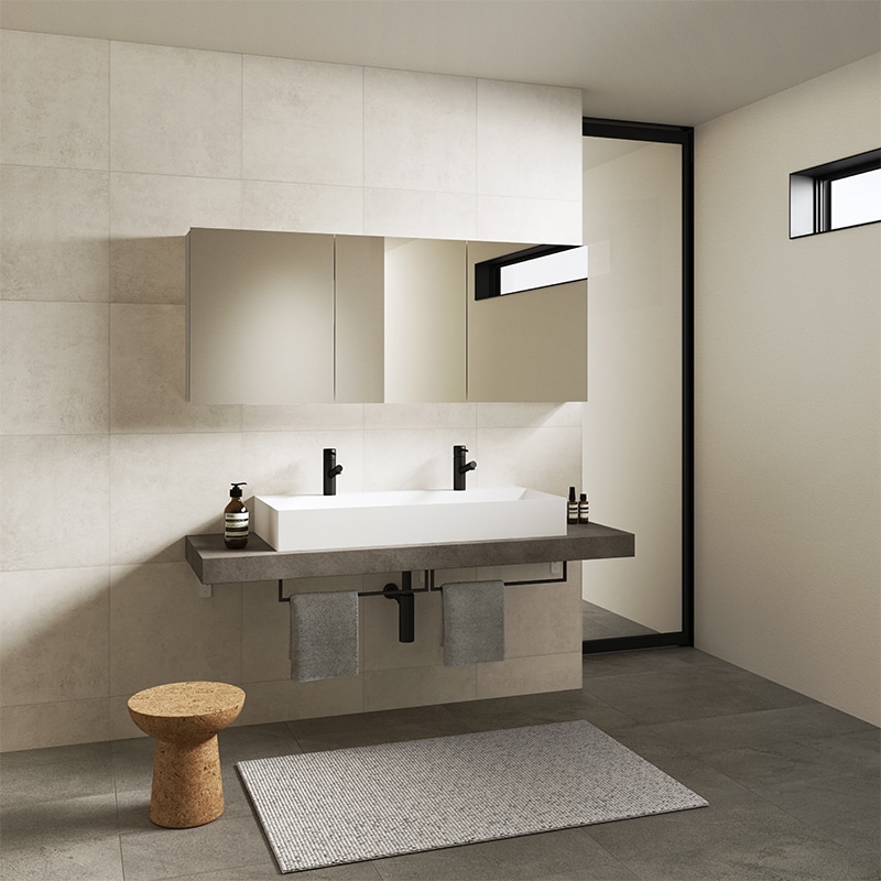 ミラタップ ホテルミラーW900/インウォール ホワイト KT03929N ホテル