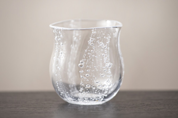 明治ガラス あられ紋 盃 猪口 明治ガラス あられ紋 盃 猪口