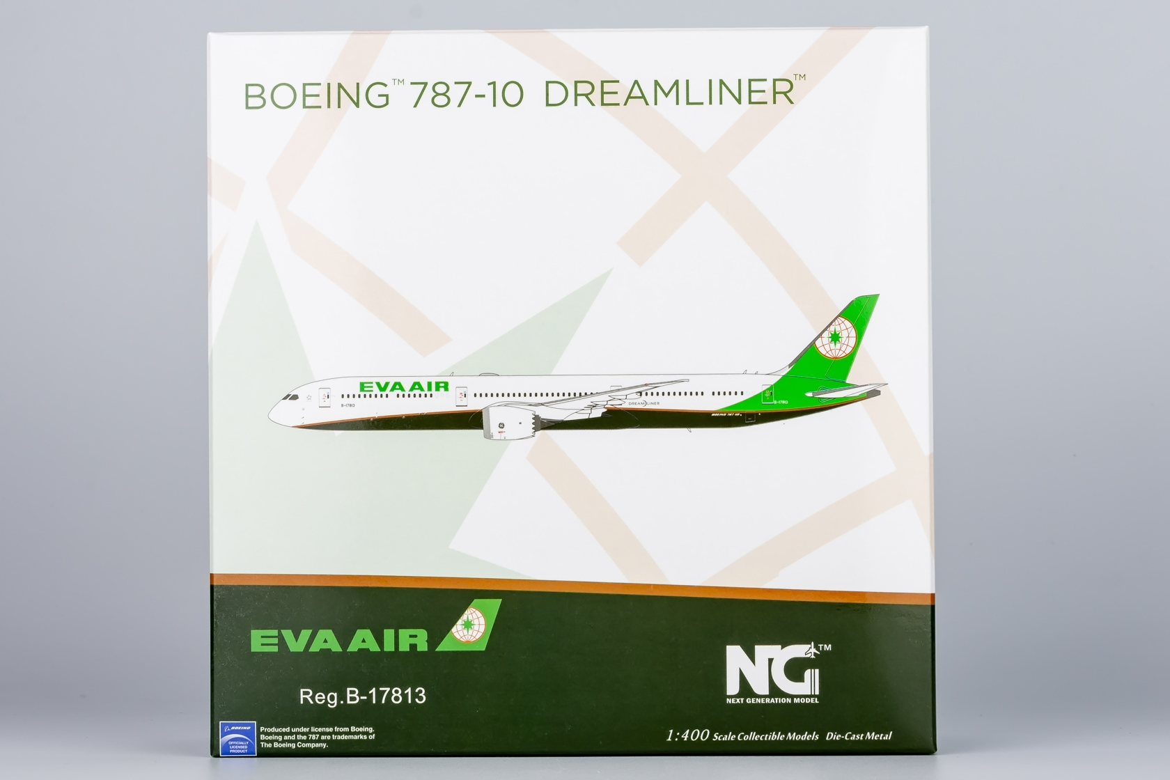 ScaleModelStore.com :: NG Models 1:400 - 56021 - EVA Air Boeing 787-10