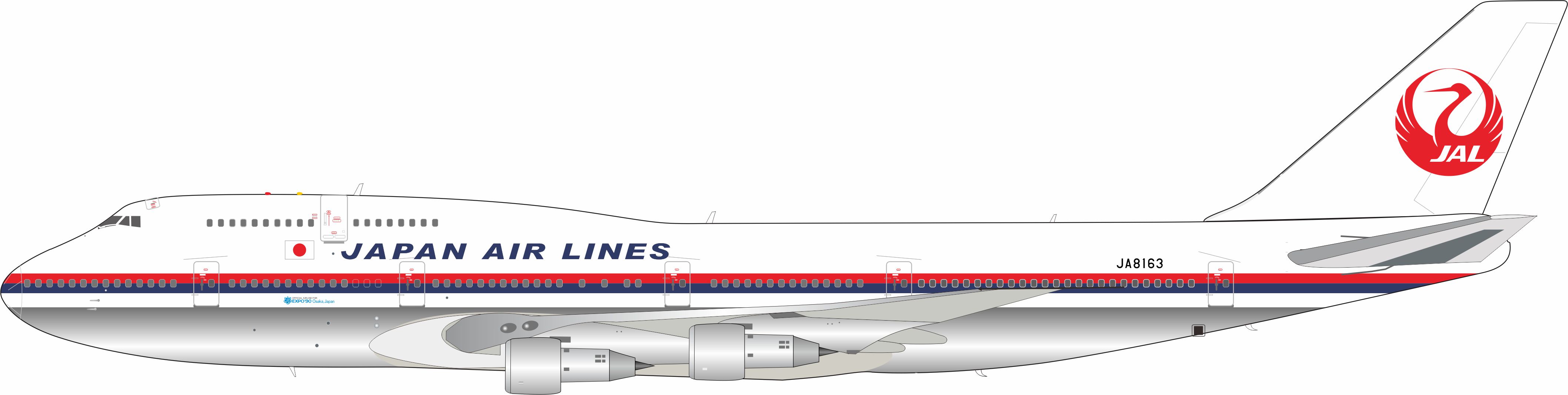 ScaleModelStore.com :: B Models 1:200 - B-743-JL-163P - JAL
